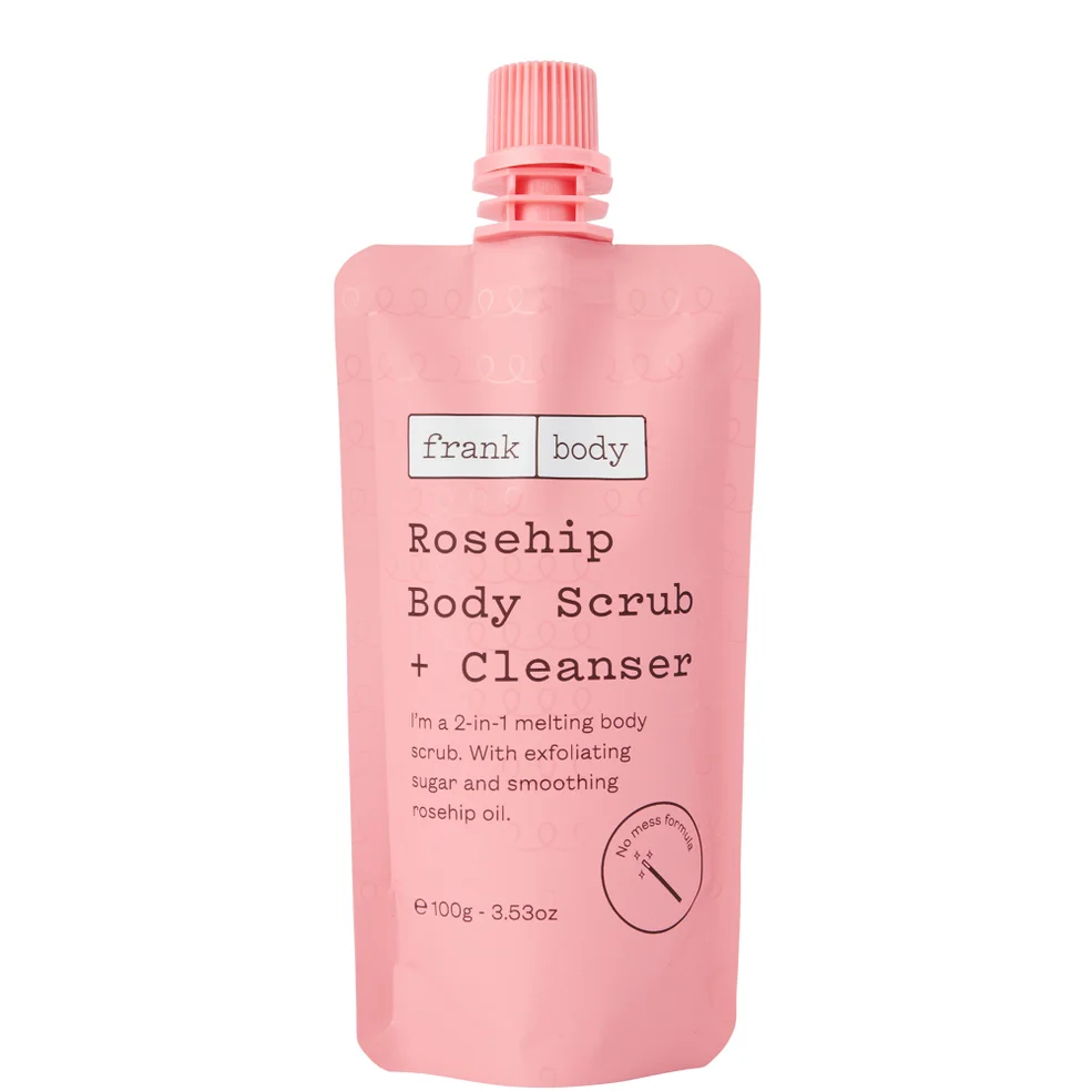Frank Body Rosehip Body Scrub and Cleanser 100g Immagine 1