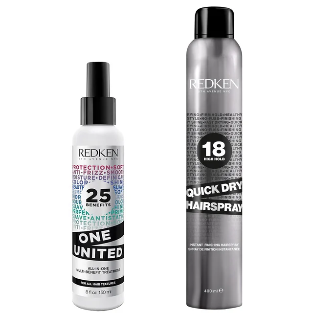 Redken Styling One United and Quick Dry Hair Spray Bundle
