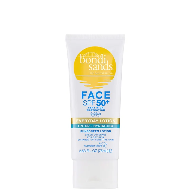 Bondi Sands 3 Star Crema Solare Idratante Colorata SPF 50+ Senza Profumo 75 ml