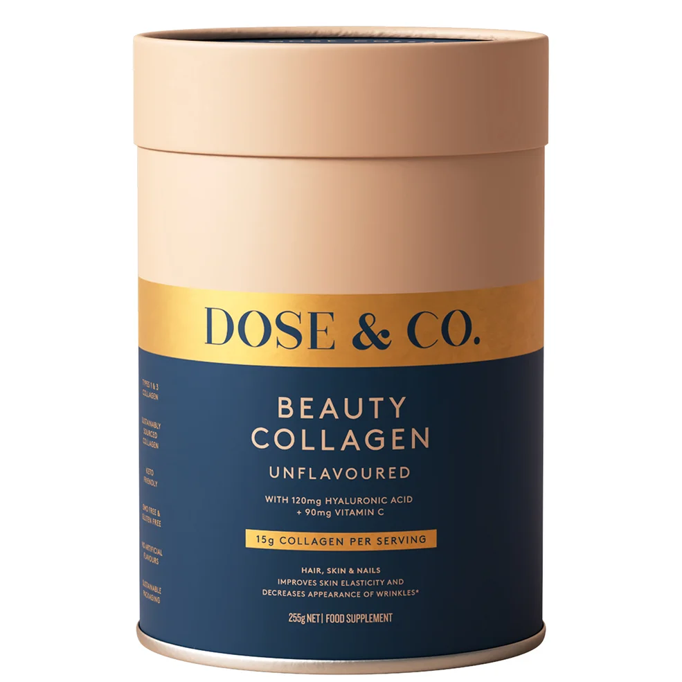Dose & Co Beauty Collagen with Hyaluronic Acid and Vitamin C Powder 255g Immagine 1