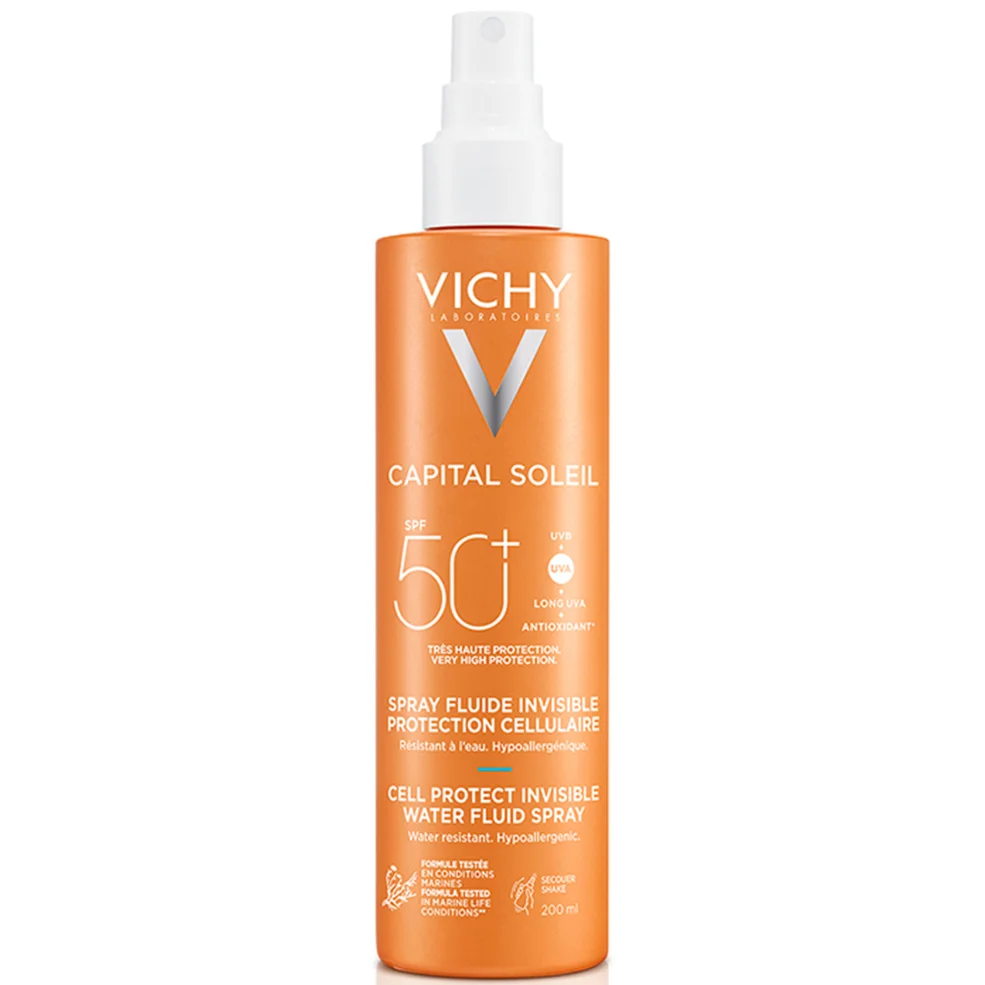 Vichy Capital Soleil Cell Protect Invisible High UVA and UVB Sun Protection Spray SPF50+ 200ml Immagine 1