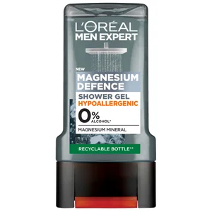 L'Oréal Paris Men Expert Magnesium Defence Gel Doccia Ipoallergenico per Pelle Sensibile 300 ml - undefined undefined