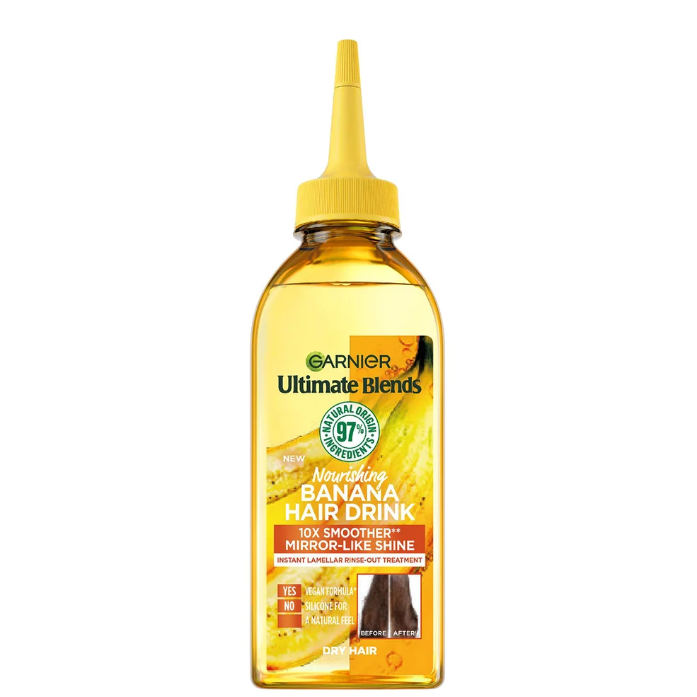 Garnier Ultimate Blends Hair Drink Banana Balsamo Lamellare Nutriente per Capelli Secchi 200 ml Immagine 1
