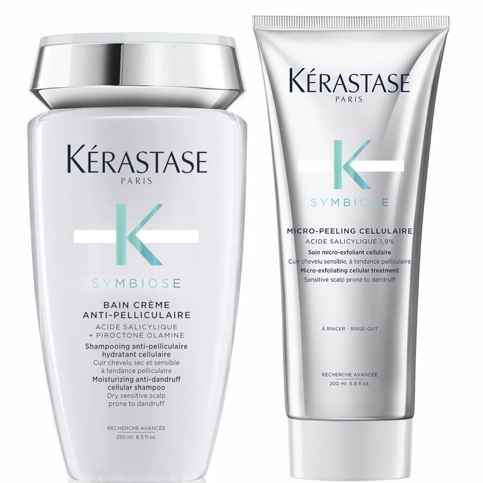Kérastase Symbiose Anti-Dandruff Exfoliate and Cleanse Duo for Dry Scalps Immagine 1