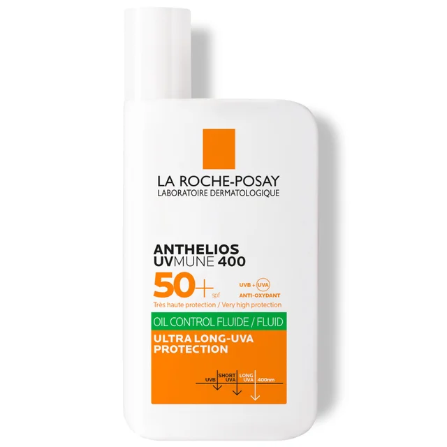 La Roche-Posay Anthelios UVMune 50+ Fluido Protezione Solare per Pelle Grassa a Tendenza Acneica 50 ml