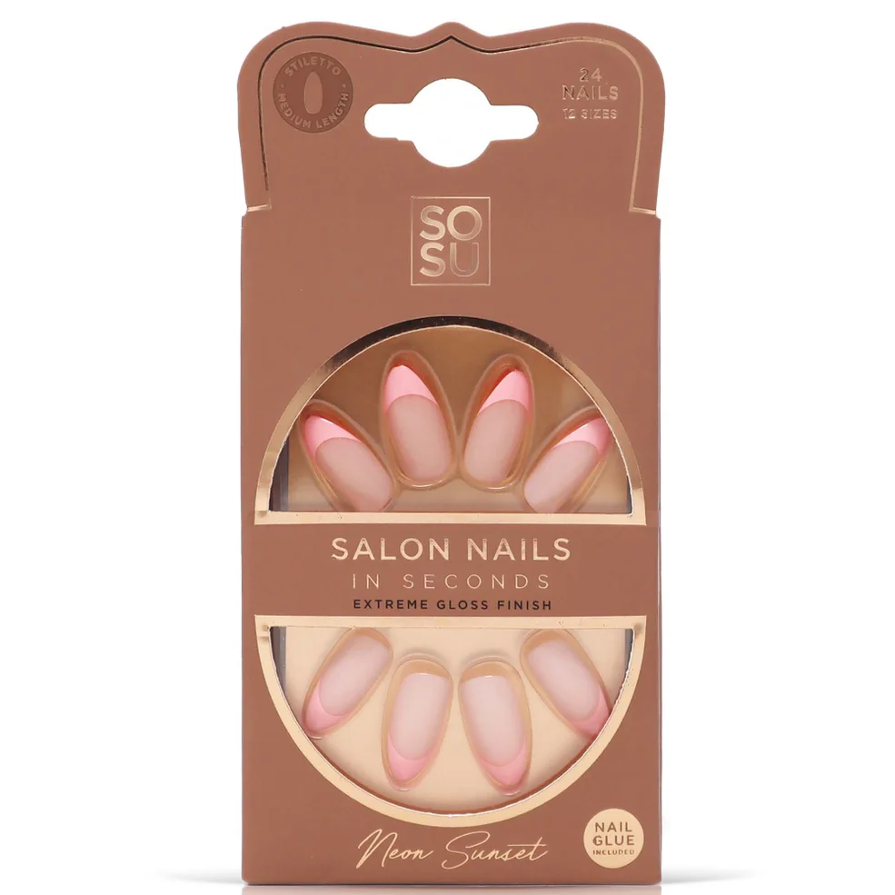 SOSU Cosmetics False Nails - Neon Sunset Immagine 1