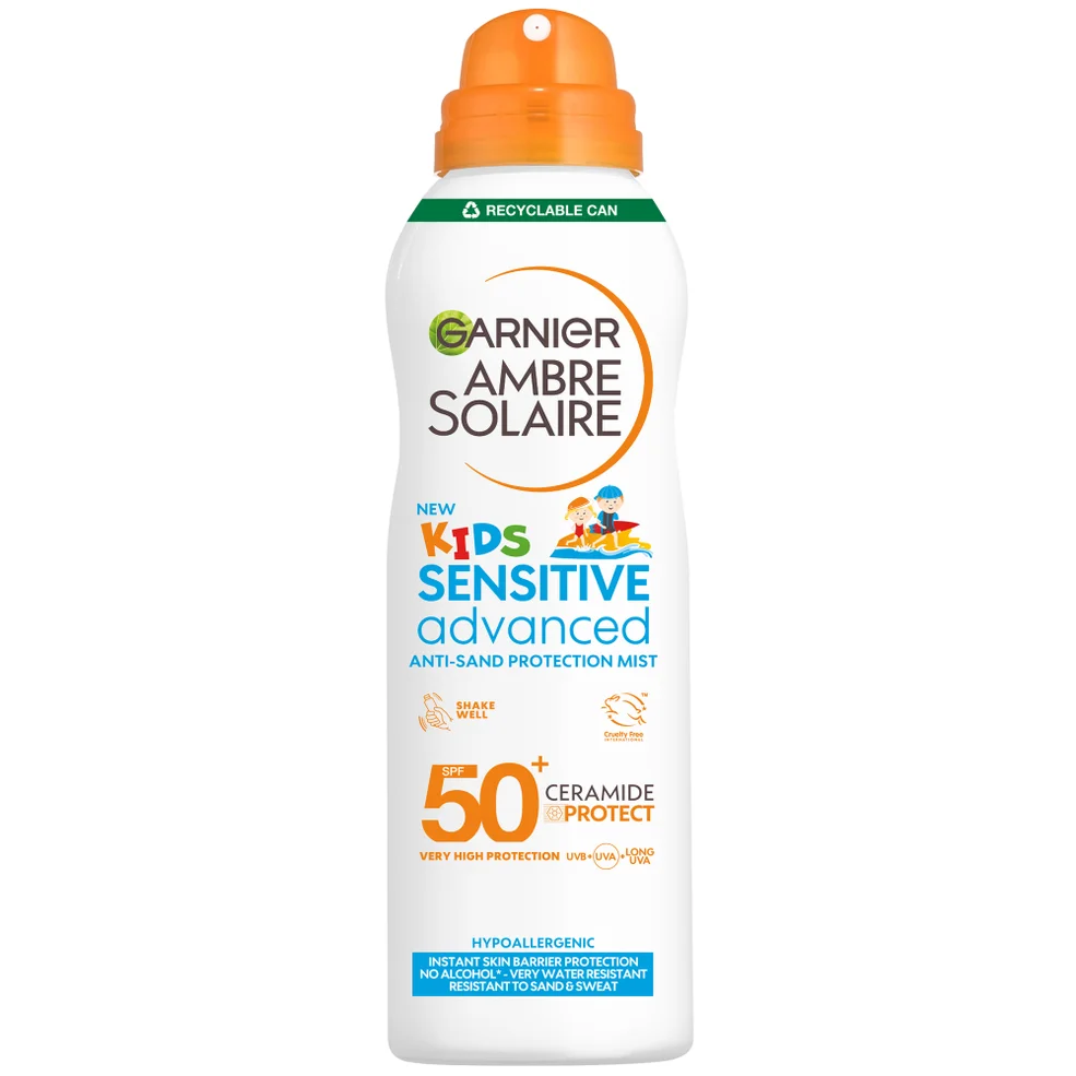 Garnier Ambre Solaire Kids' SPF 50+ Sensitive Advanced Anti-Sand Mist 150ml Immagine 1