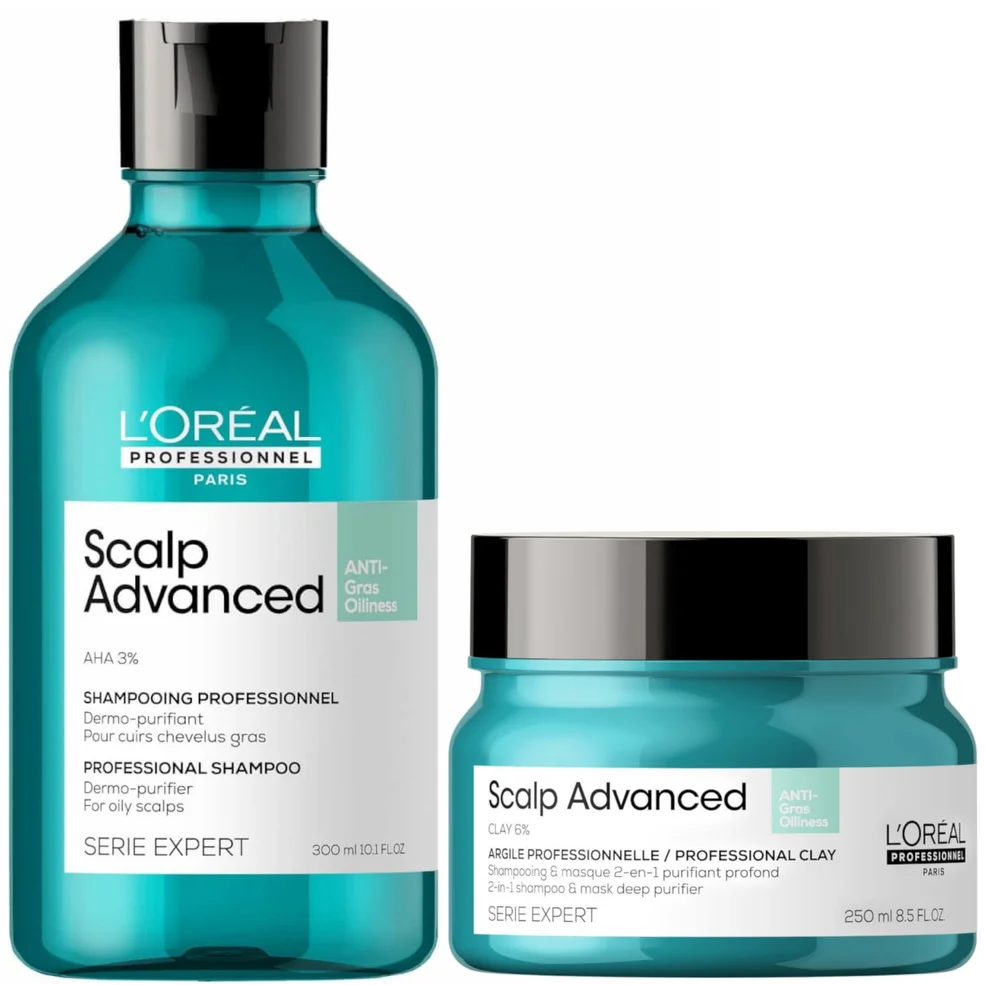 L'Oréal Professionnel Serié Expert Scalp Advanced Anti-Oiliness Hair Shampoo and Mask Duo Immagine 1