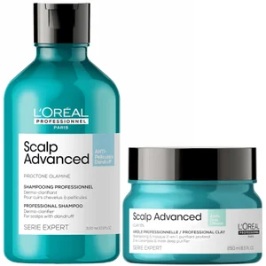 L'Oréal Professionnel Serié Expert Scalp Advanced Anti-Dandruff Shampoo and Mask Routine for Oily Dandruff Hair - undefined undefined