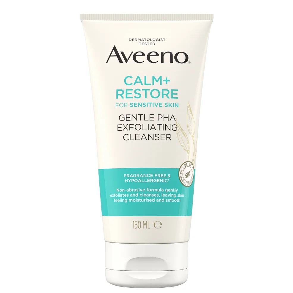 Aveeno Face Calm+Restore Gentle PHA Exfoliating Cleanser 150ml Immagine 1