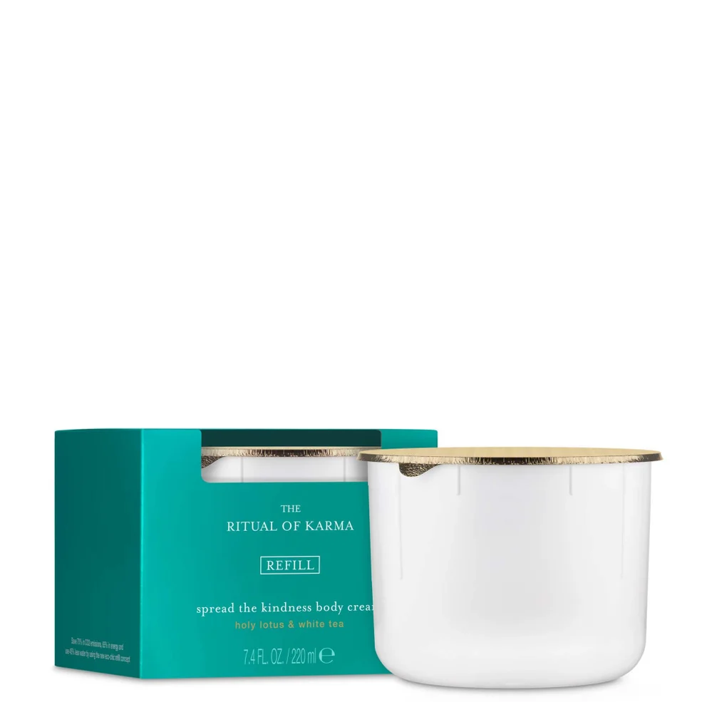 Rituals The Ritual of Karma Delicately Sweet Lotus & White Tea 48H Hydrating Body Cream Refill 220ml Immagine 1