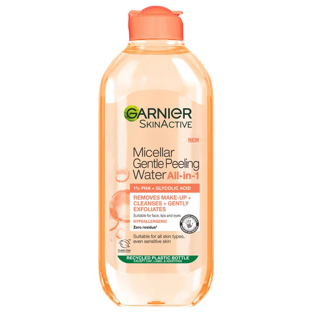Garnier Acqua Micellare Effetto Peeling con 1% PHA e Acido Glicolico 400 ml