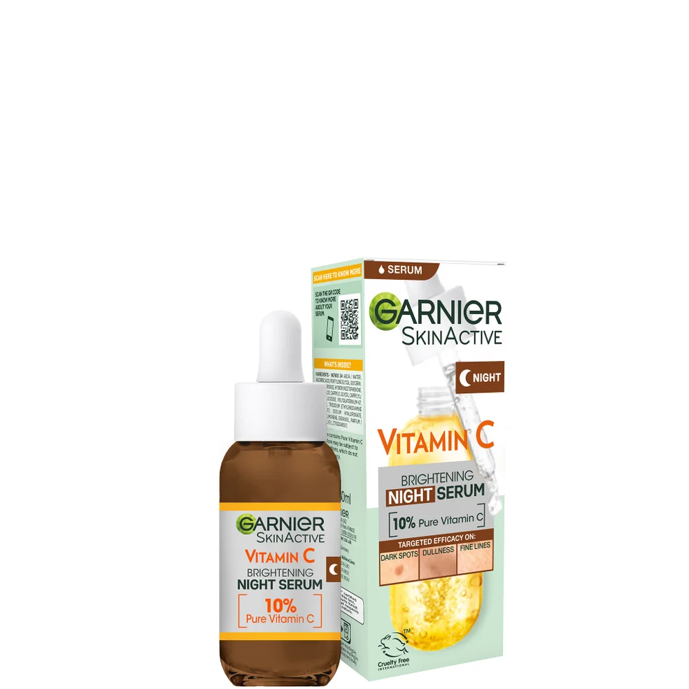 Garnier Siero Notturno Anti-macchie con 10% di Pura Vitamina C e Acido Ialuronico 30 ml Immagine 1