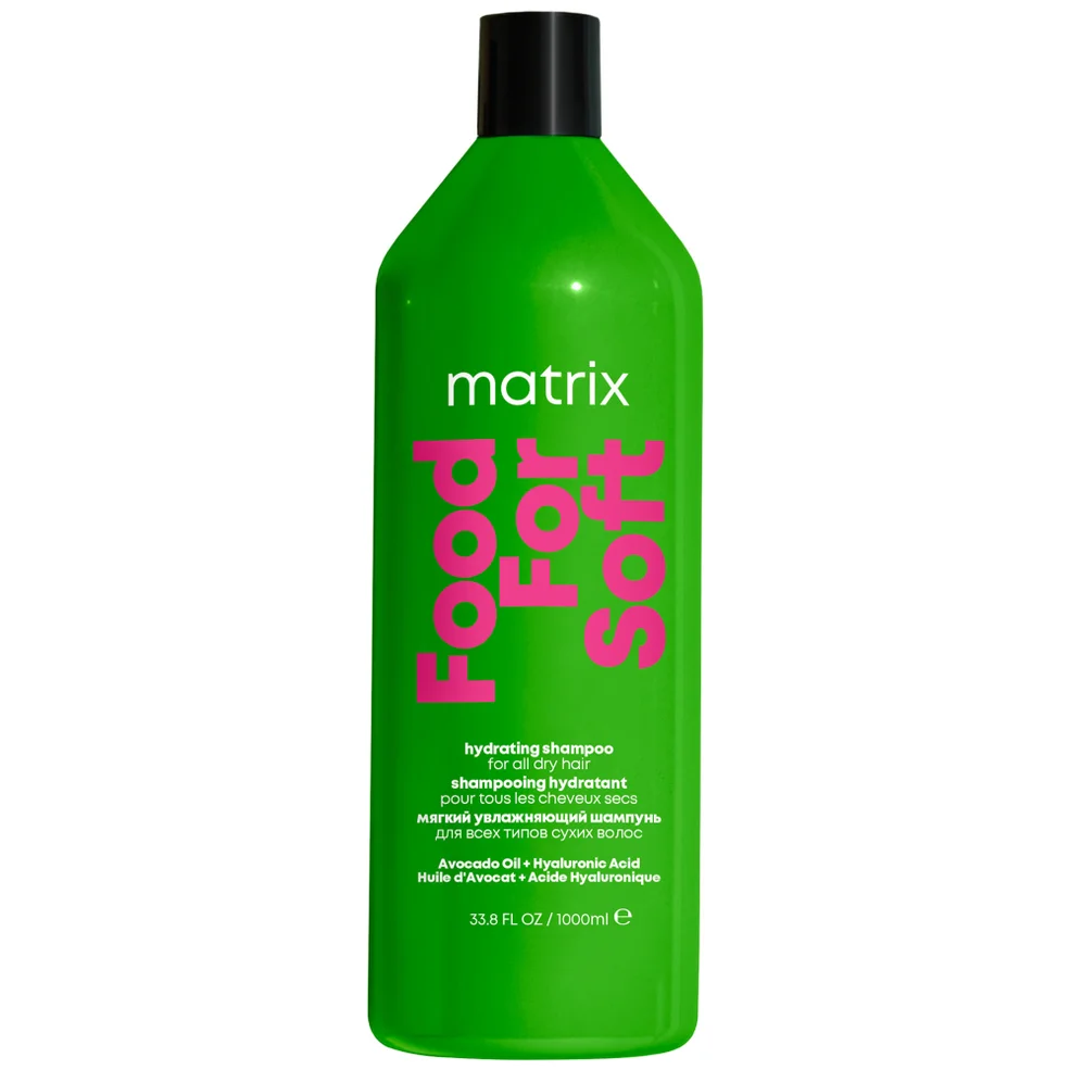 Matrix Food For Soft shampoo idratante con olio di avocado e acido ialuronico per capelli secchi 1000 ml Immagine 1