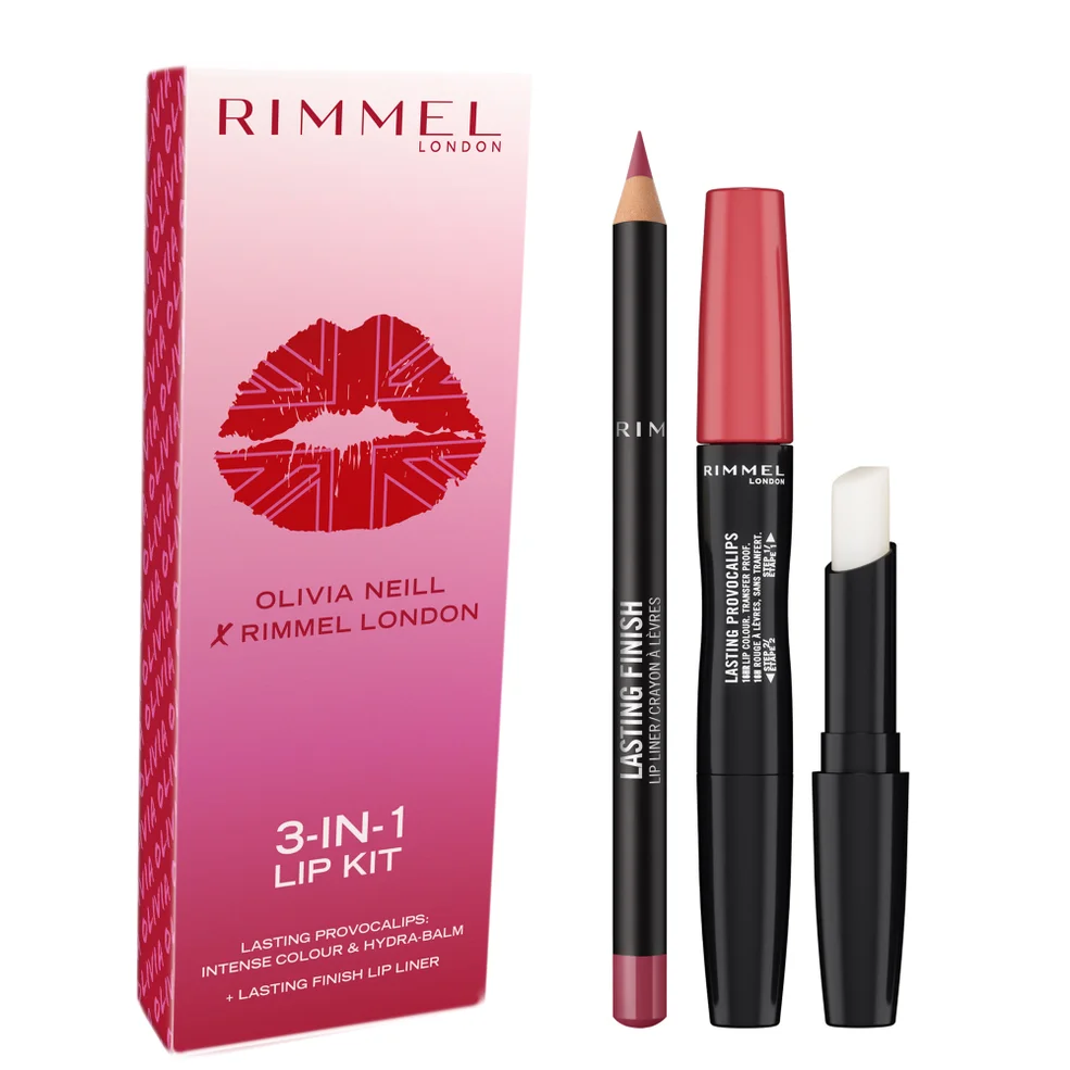 Rimmel London x Olivia Neill Exclusive Lip Kit - Mauve Immagine 1