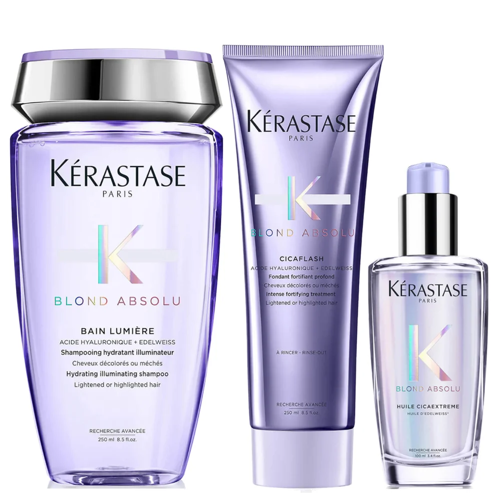 Kérastase Blond Absolu Shampoo, Conditioner and Oil Hair Routine for Lightened or Highlighted Hair Immagine 1