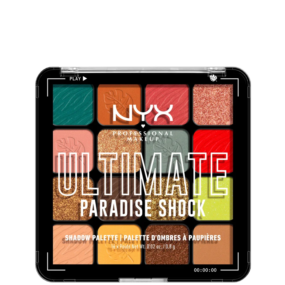 NYX Professional Makeup Ultimate Shadow Vegan 16-Pan Palette - Paradise Shock Immagine 1