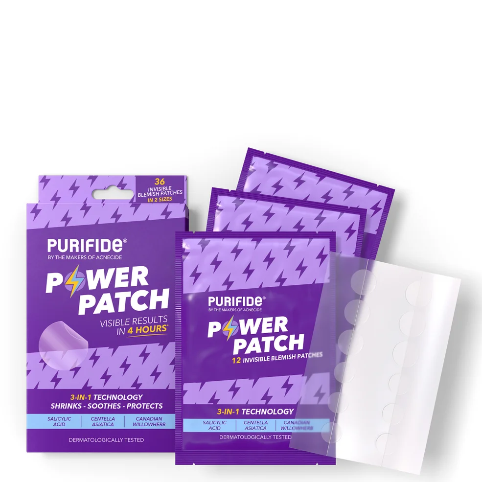 PURIFIDE by Acnecide 3-in-1 Power Patch Salicylic Acid Spot Patches for Blemish-Prone Skin 36 Spot Stickers Immagine 1