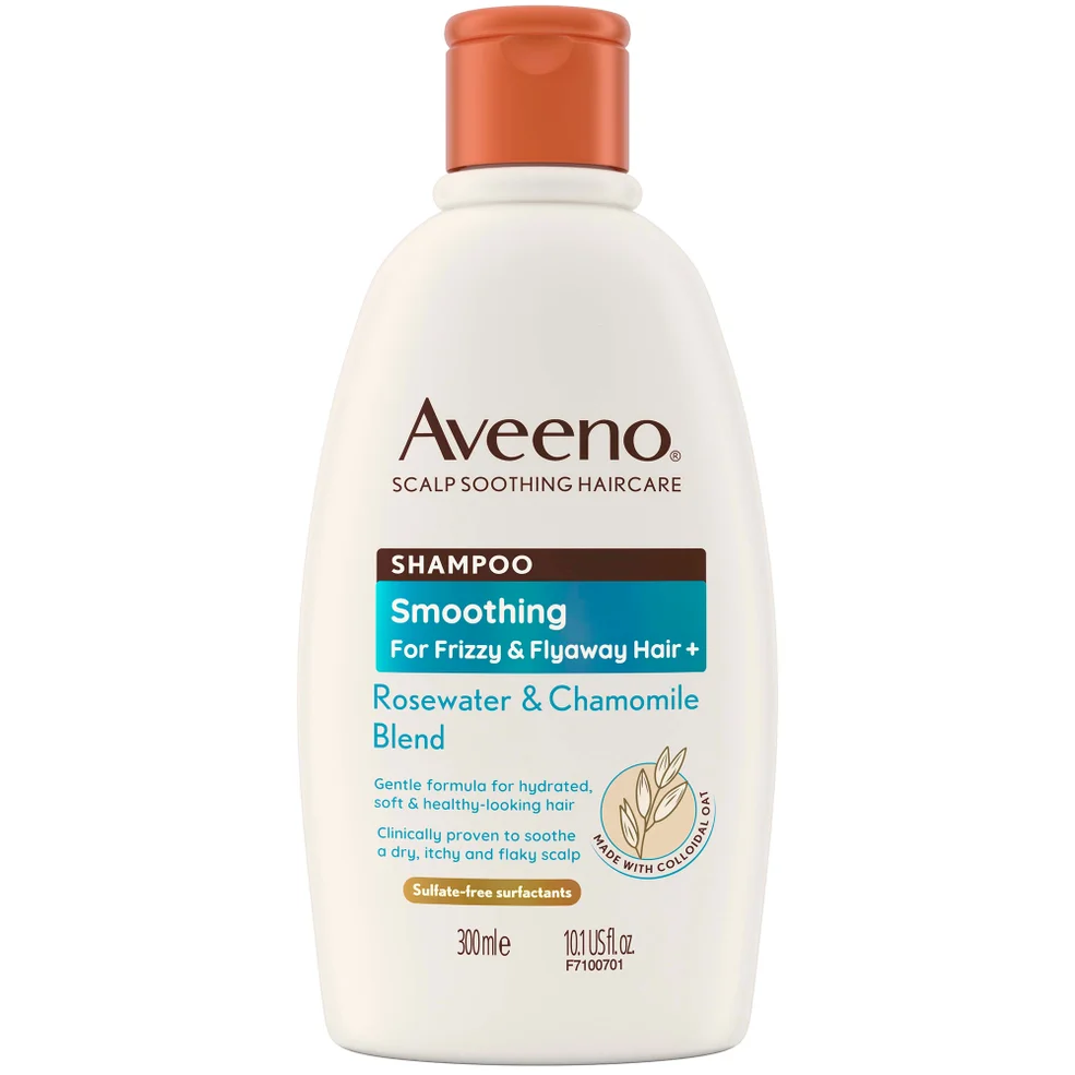 Aveeno Haircare Smoothing+ Rose Water and Chamomile Blend Shampoo 300ml Immagine 1