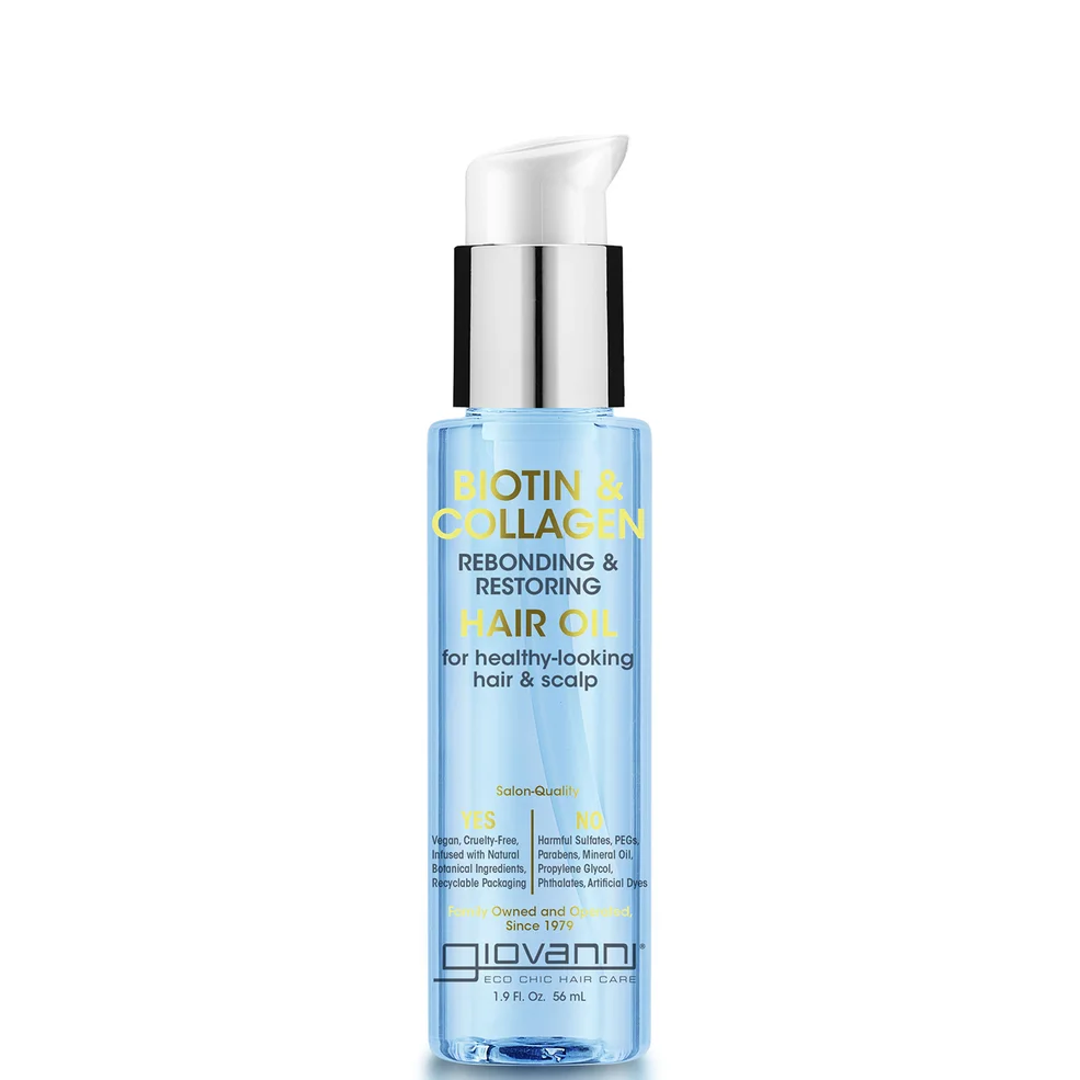 Giovanni Biotin & Collagen Rebond and Restore Hair Oil 56ml Immagine 1