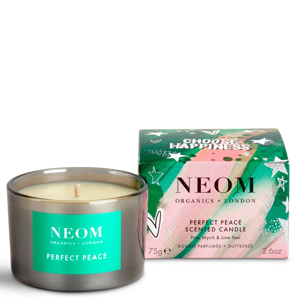 NEOM Perfect Peace candela formato da viaggio 75 g Immagine 1