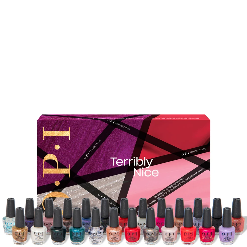 OPI Nail Polish Terribly Nice Collection Nail Lacquer Mini 25-Piece Advent Calendar Immagine 1