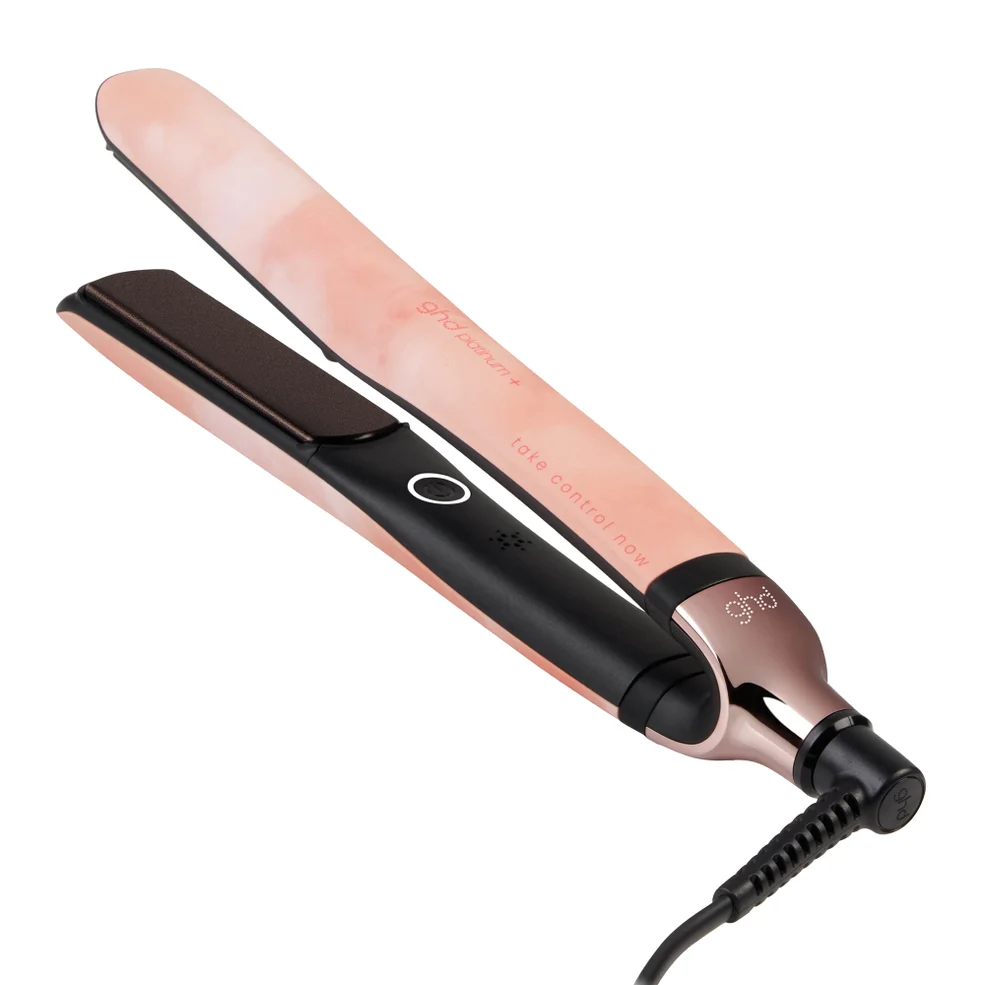 ghd Limited Edition Platinum+ Hair Straightener in Pink Peach Immagine 1
