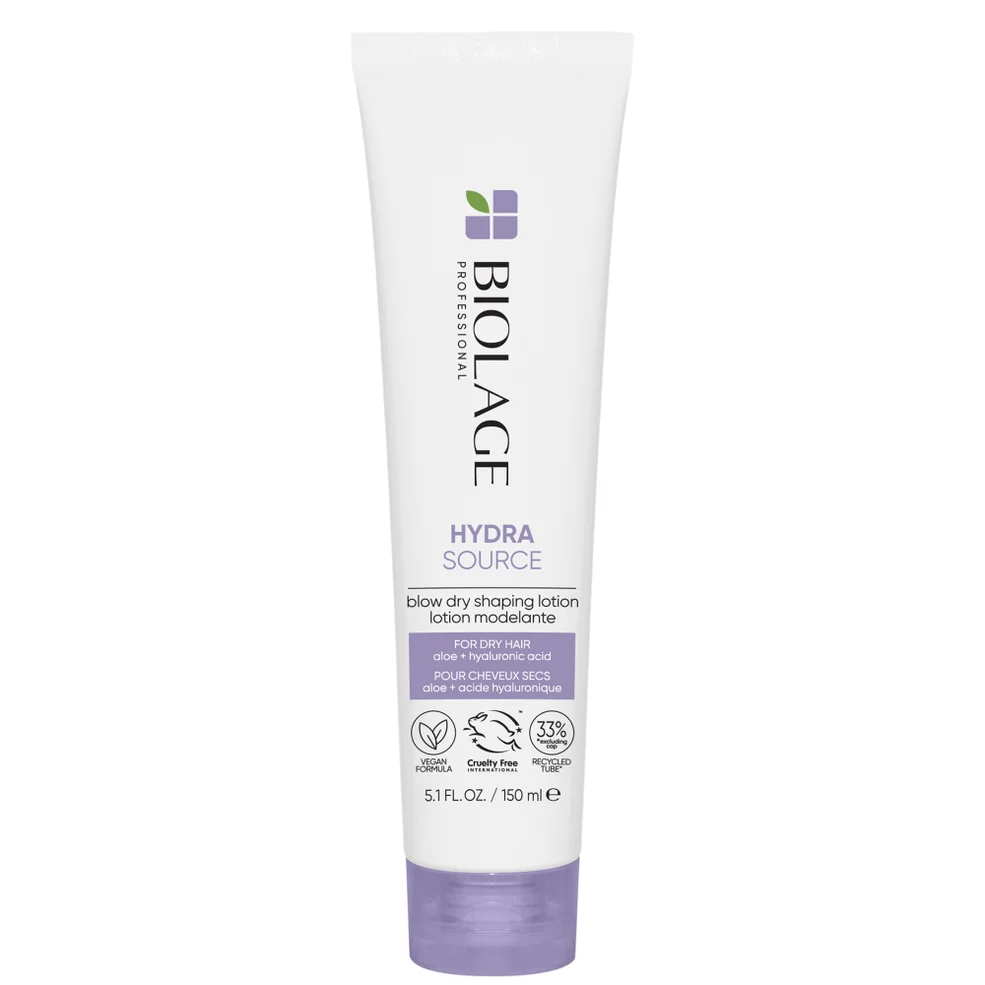 Biolage HydraSource Blow Dry Fluido per lo Styling con Aloe e Acido Ialuronico per Capelli Secchi 150 ml Immagine 1