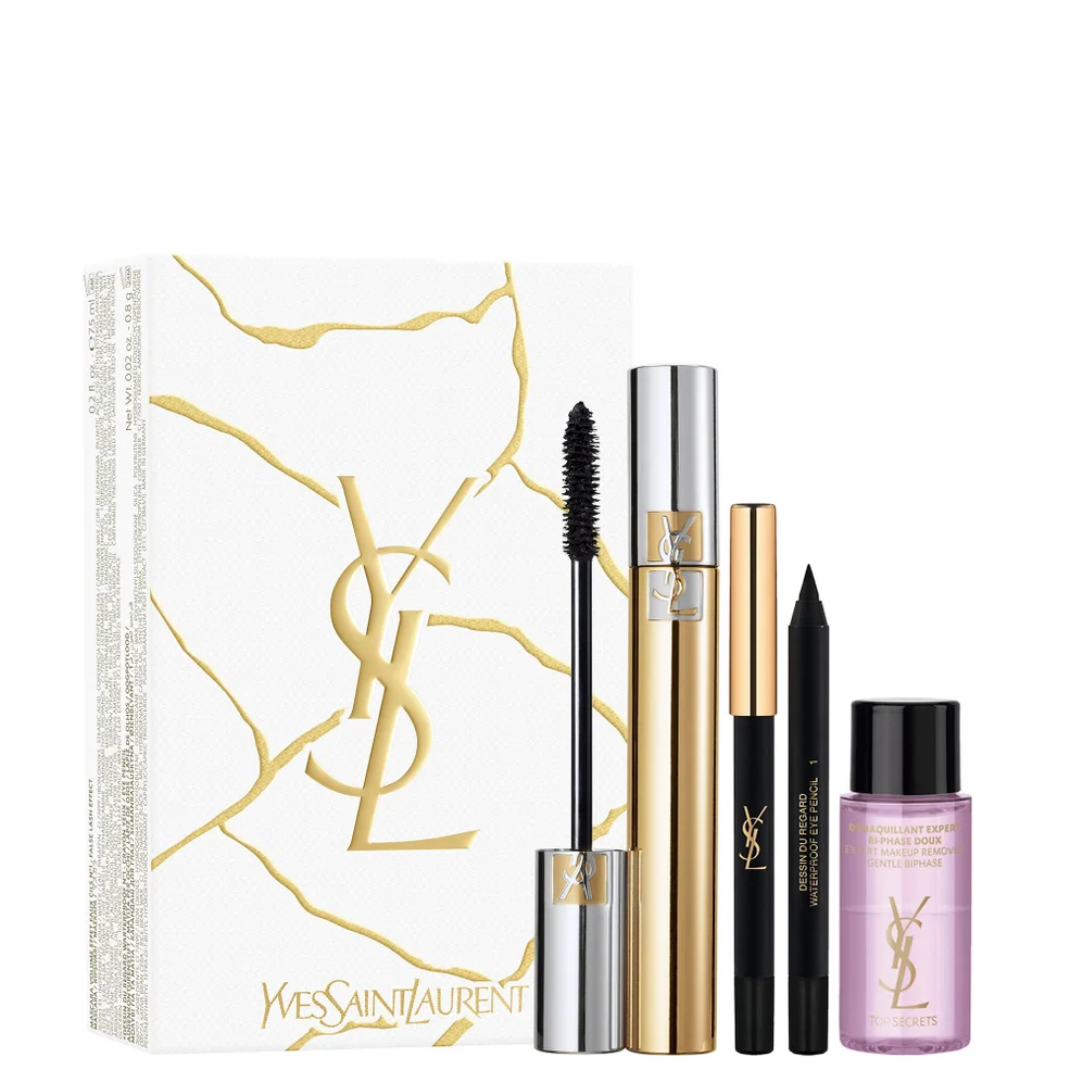 Yves Saint Laurent Effet Volume Faux Cils Mascara, Mini Dessin du Regard and Makeup Remover Gift Set Immagine 1