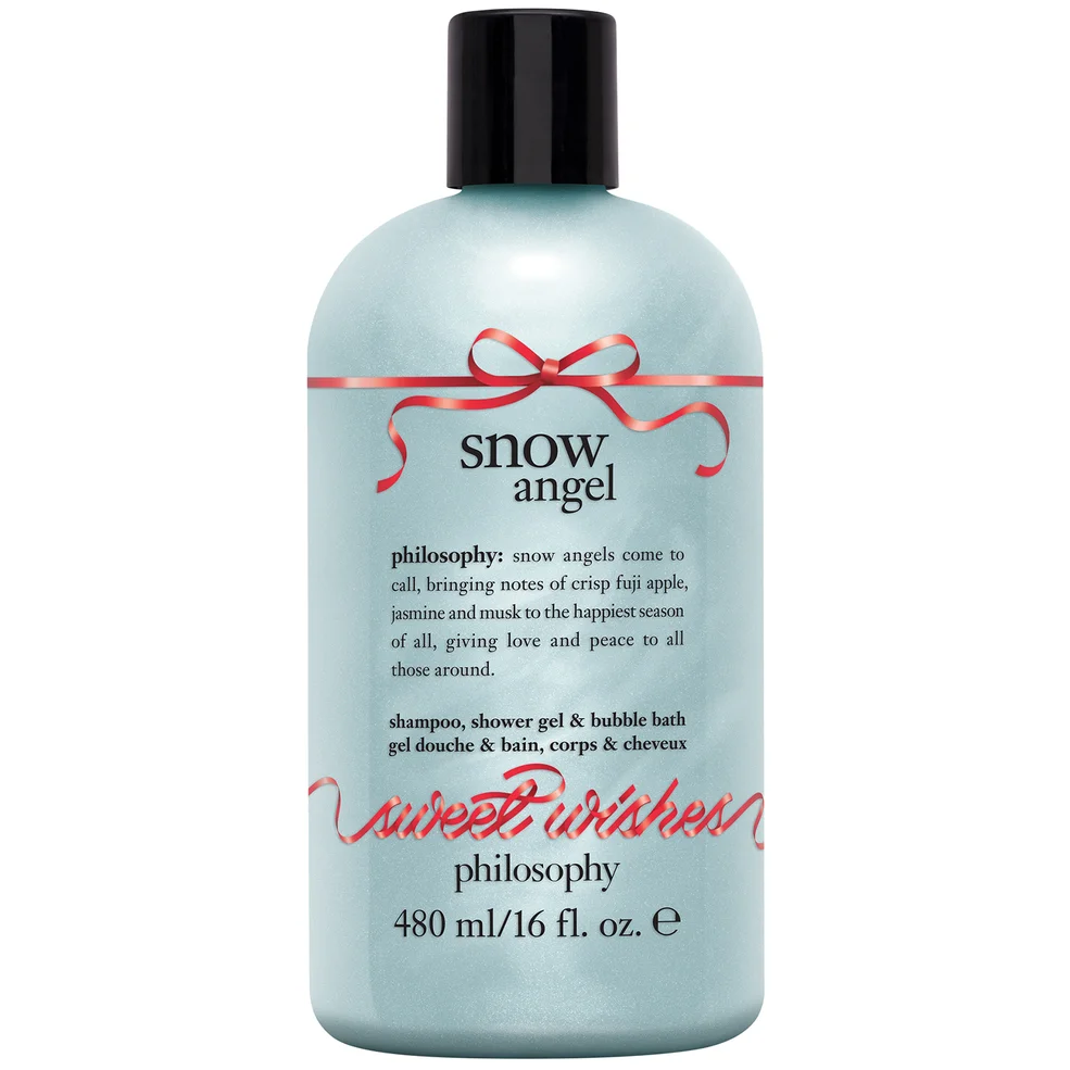 philosophy Christmas 2023 Snow Angel Shower Gel and Bubble Bath 480ml Immagine 1
