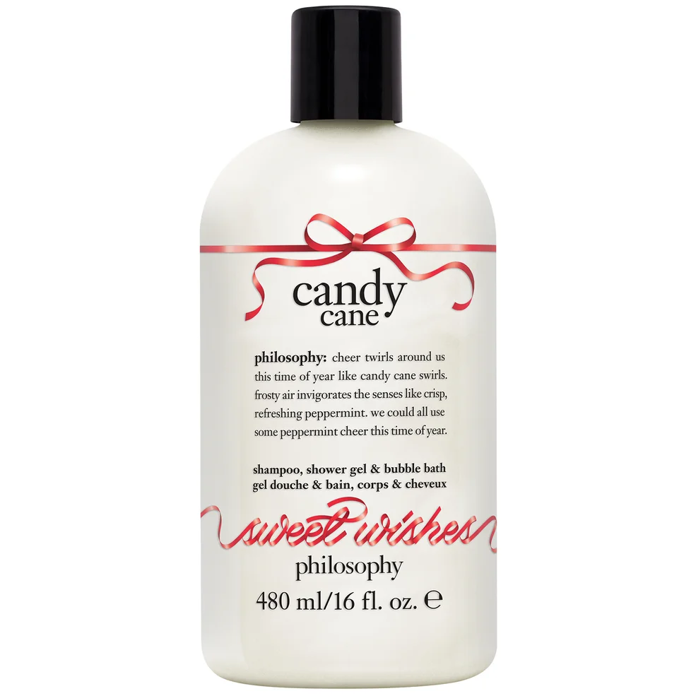 philosophy Christmas 2023 Candy Cane Shower Gel and Bubble Bath 480ml Immagine 1