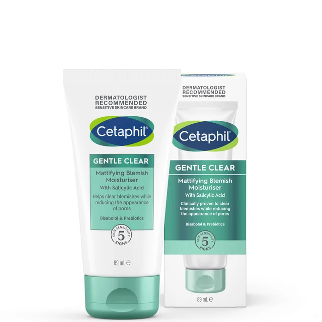 Cetaphil Gentle Clear Crema Viso Opacizzante Anti-imperfezioni con Acido Salicilico per Pelli Sensibili 89 ml