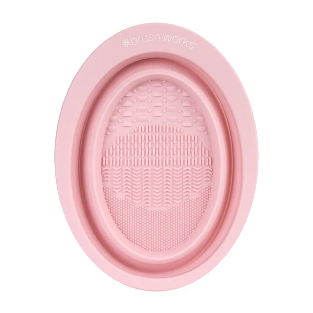 brushworks Ciotola per la Pulizia di Pennelli per Make-up in Silicone