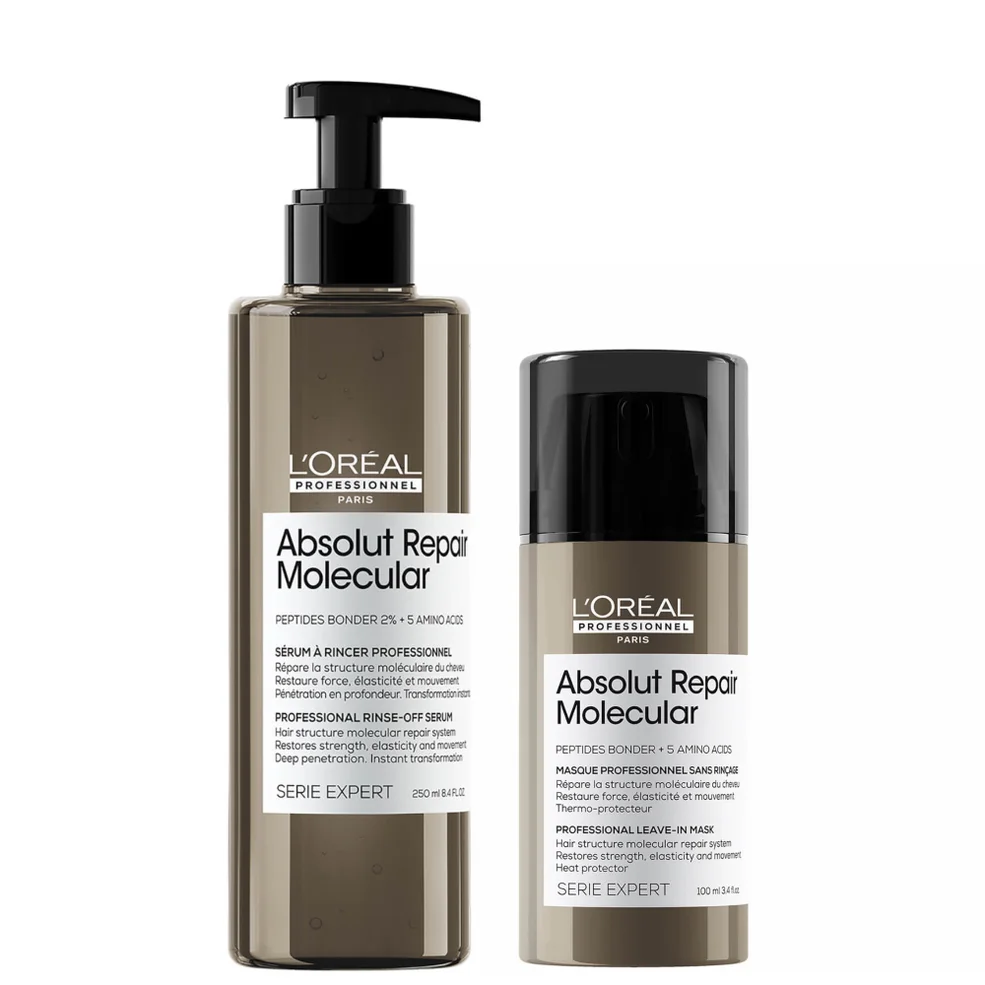 L'Oréal Professionnel Serie Expert Absolut Repair Molecular Rinse-off Serum and Mask Duo for Damaged Hair Immagine 1