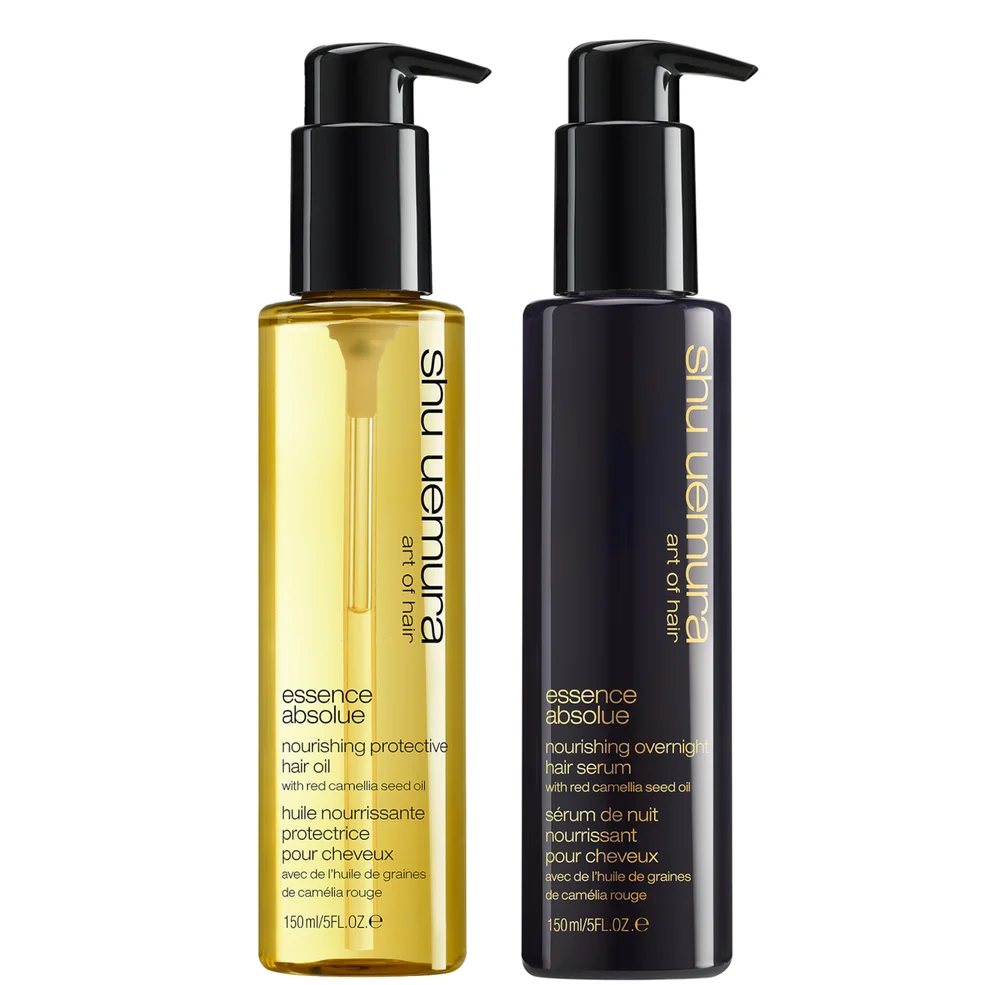 Shu Uemura Art of Hair Essence Absolue Oil and Essence Absolue Overnight Serum Duo for Hair Protectection Immagine 1