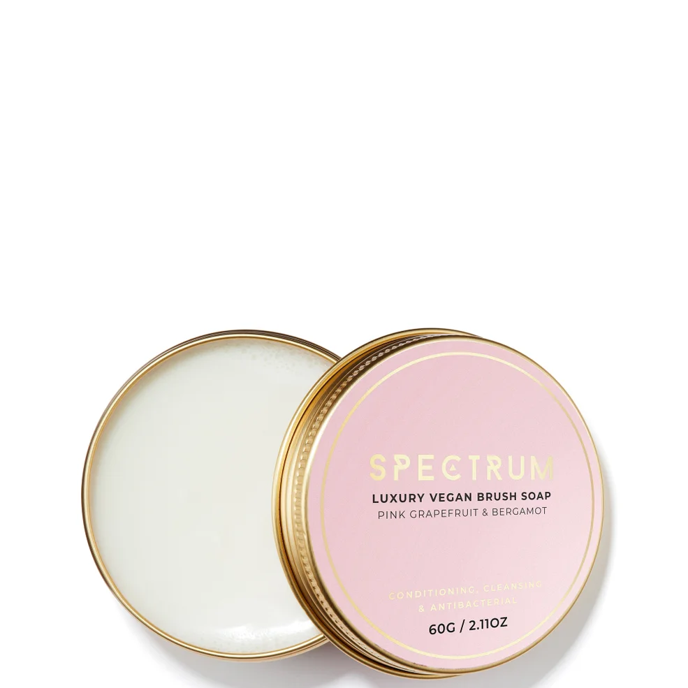 Spectrum Cleaning Pink Grapefruit & Bergamot Vegan Brush Soap Immagine 1