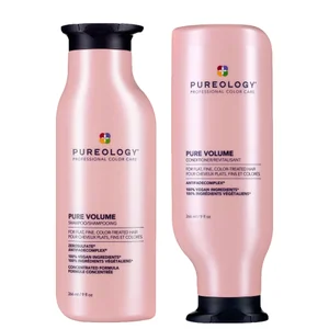 Pureology Pure Volume Shampoo and Conditioner Routine For Flat, Fine, Colour Treated Hair 266ml - undefined undefined