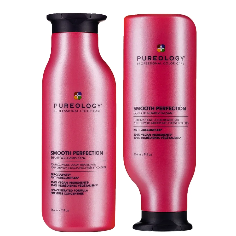 Pureology Smooth Perfection Shampoo and Conditioner Routine For Frizz Prone, Colour Treated Hair 266ml Immagine 1
