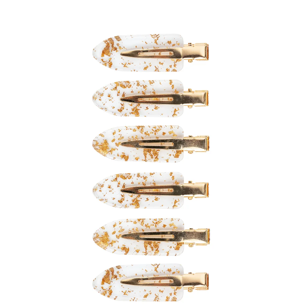 brushworks Gold Flake Fermagli per Capelli Anti-traccia Dorati Immagine 1