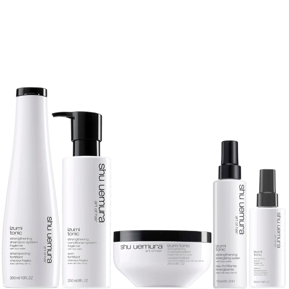 Shu Uemura Art of Hair Izumi Tonic Rice Water Shampoo, Conditioner, Hair Mask, Serum and Tonic Water Routine Immagine 1