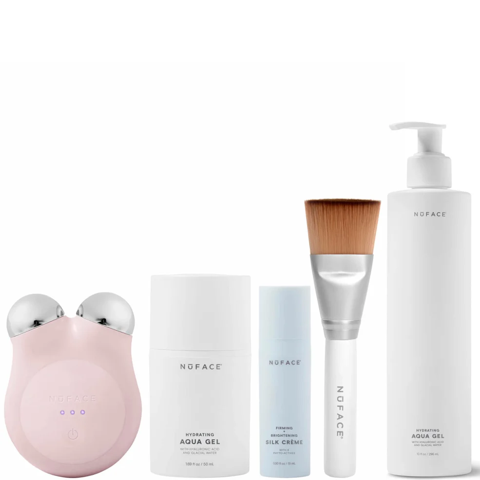 NuFACE MINI+ Petite Facial Toning Routine Bundle - Sandy Rose Immagine 1