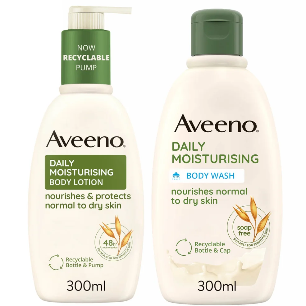 Aveeno Daily Moisturising Wash and Lotion Duo Immagine 1