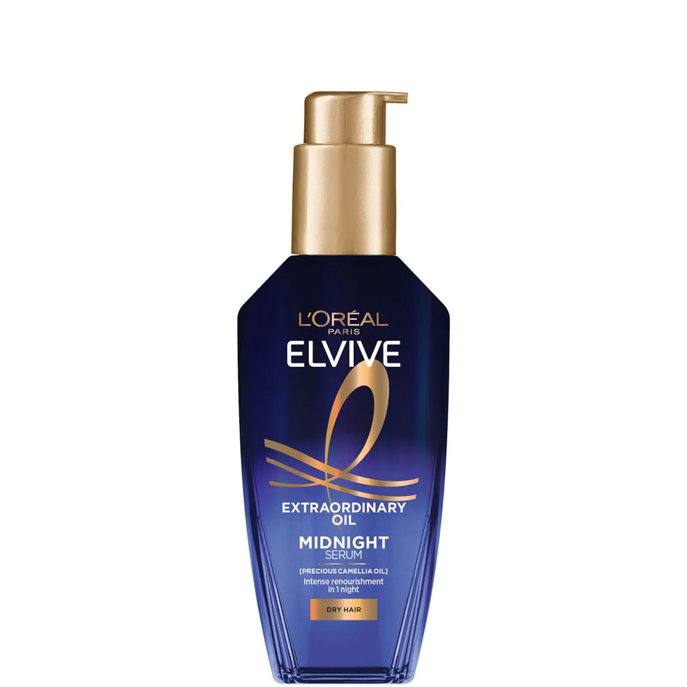 L'Oréal Paris Elvive Olio Straordinario Siero Midnight Trattamento Nutriente Notte per Capelli Secchi 100 ml Immagine 1
