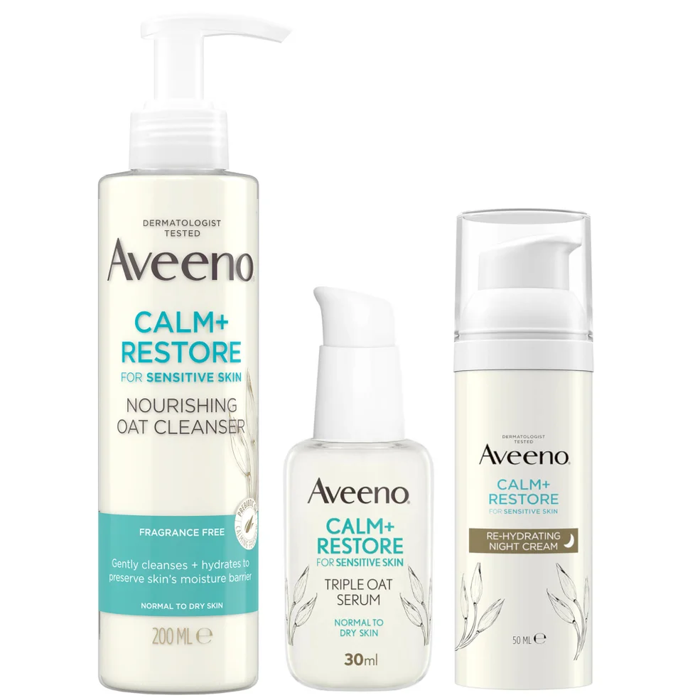 Aveeno Face Calm and Restore Night Nourish Routine Immagine 1