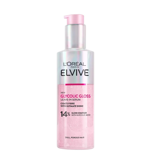 L'Oréal Paris Elvive Glycolic Gloss Siero Senza Risciacquo per Capelli Spenti 150 ml