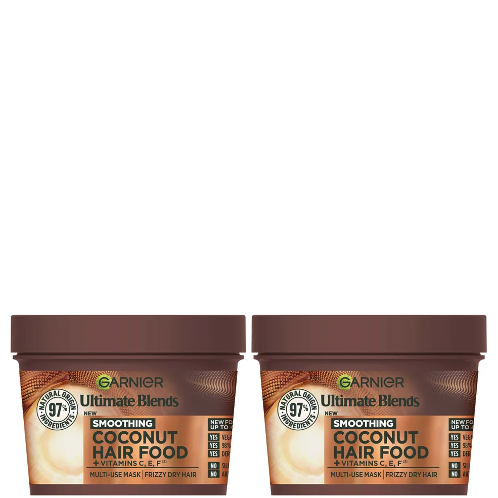 Garnier Ultimate Blends Coconut 3-in-1 Frizzy Hair Mask Duo Immagine 1