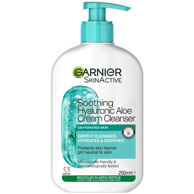 Garnier Skin Active Crema Detergente Lenitiva all'Aloe Ialuronico 250 ml