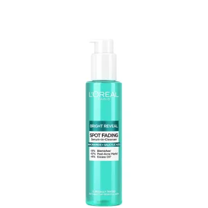 L'Oréal Paris Bright Reveal Spot Fading Siero e Detergente con Niacinamide e Acido Salicilico 150 ml - undefined undefined
