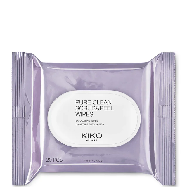 KIKO Milano Pure Clean Scrub & Peel Salviette Viso Esfolianti