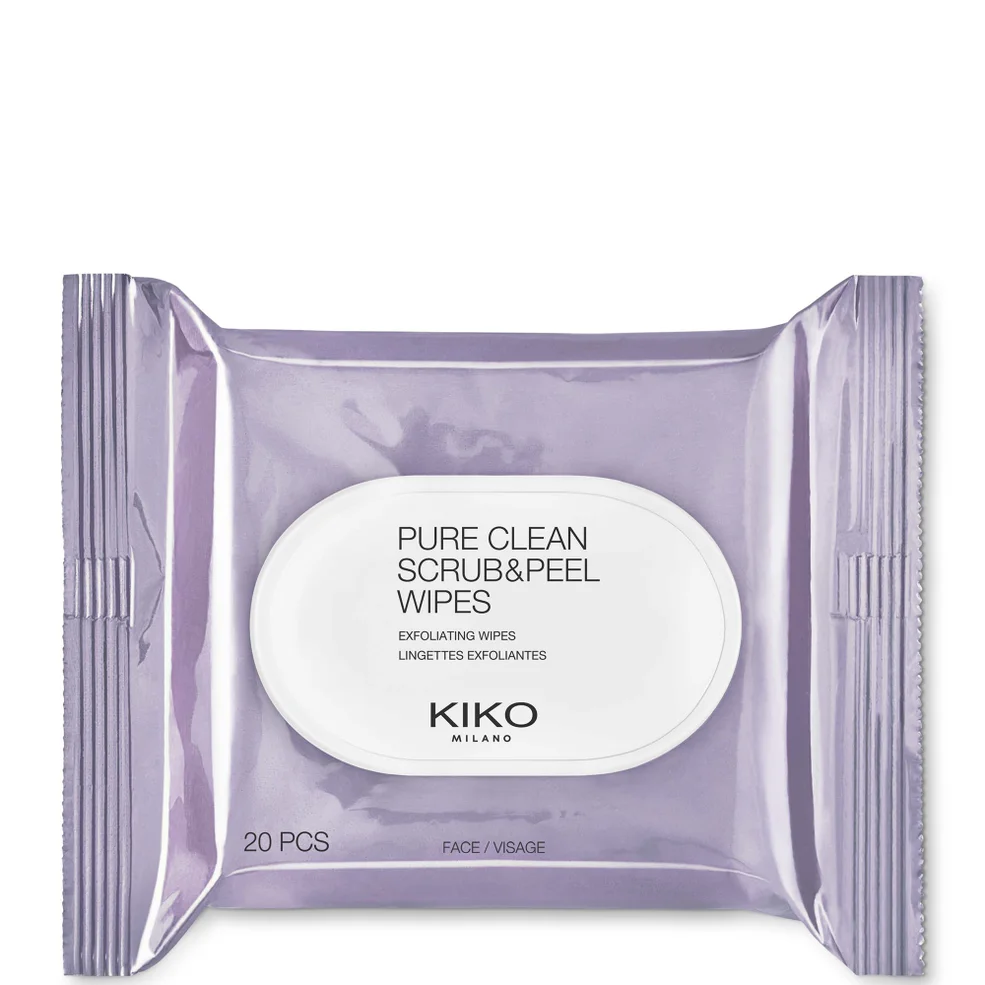 KIKO Milano Pure Clean Scrub & Peel Salviette Viso Esfolianti Immagine 1